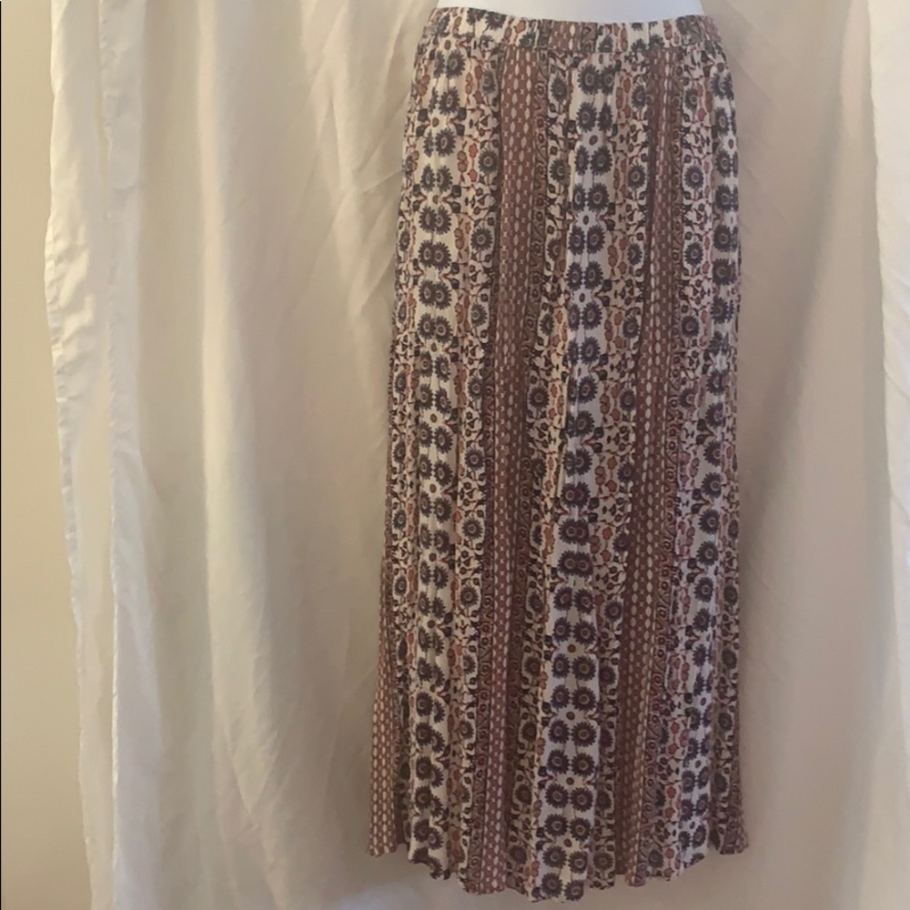 Multi-color maxi skirt